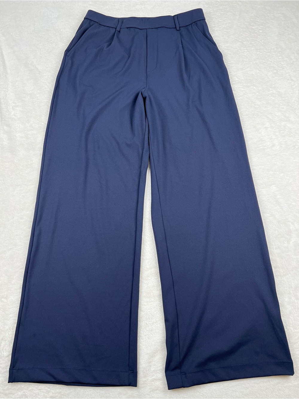 Halara Flex DayStretch Work Pants High Waist Flare Navy M Regular EUC